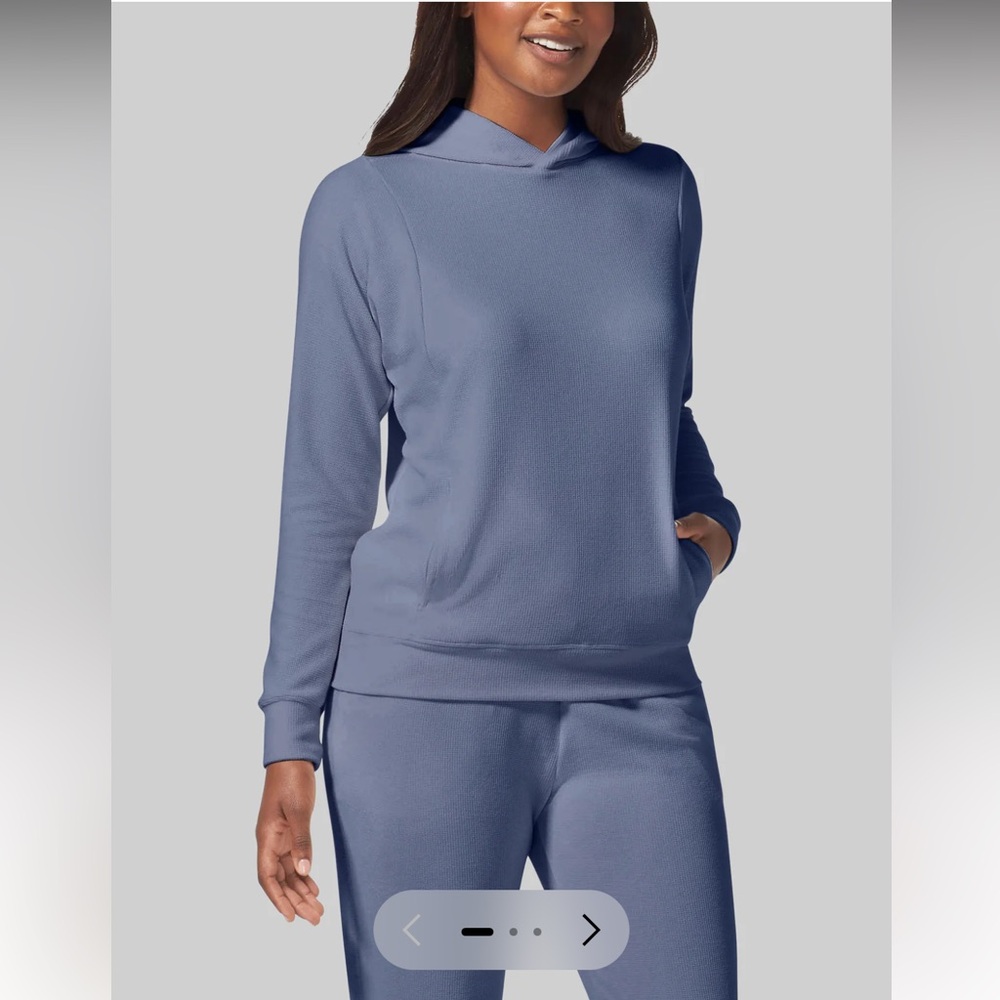 Tommy John Women's Gray Waffle Knit Hoodie and Joggers